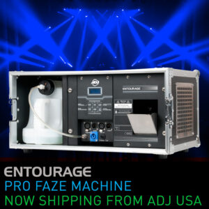 ADJ  Entourage // 1500W Pro Faze Machine with durable flight cas