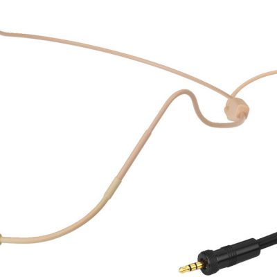 Monacor   HSE-330 SK Headset, beige,(Electret) Cardioid  3.5mm Jack