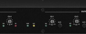 Monacor DADC-144DT Dante Transceiver, 4 Channel, 19'', 1U, 1x Ethercon, IN: 4x XLR, OUT: 4x XLR