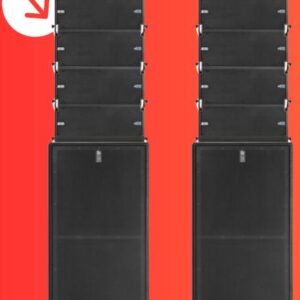 DVA Live 8x T8 array / 2x S30N subs groundstack sets.