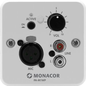 Monacor PA-M1WP voor PA-M224 & PA-M412 versterker / insertion of audio signals