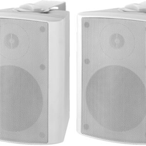 MONACOR MKA-50SET/Wit of Zwart /Active 2-way stereo 2 x 20 W